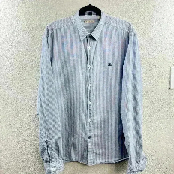 Burberry Brit Men’s Button-down Stripped Shirt - Size XL - Picture 1 of 7